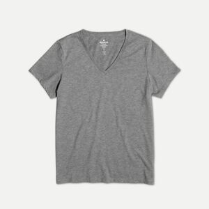 Bombas V-Neck Heather Grey Pima Cotton T-Shirt NWT